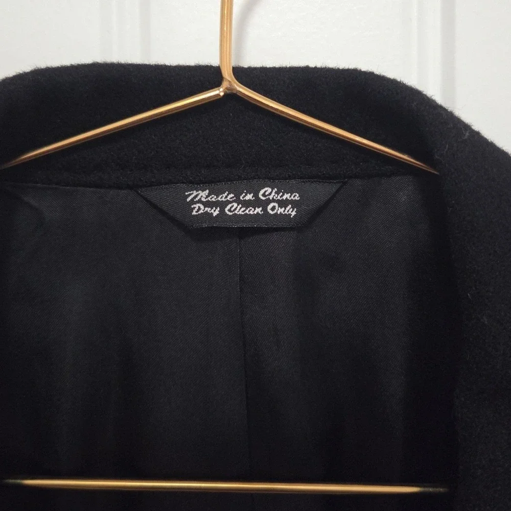 Bill‎ Blass Mens Black 100% Camel Hair Blazer Jacket Wool Blend Size 40R